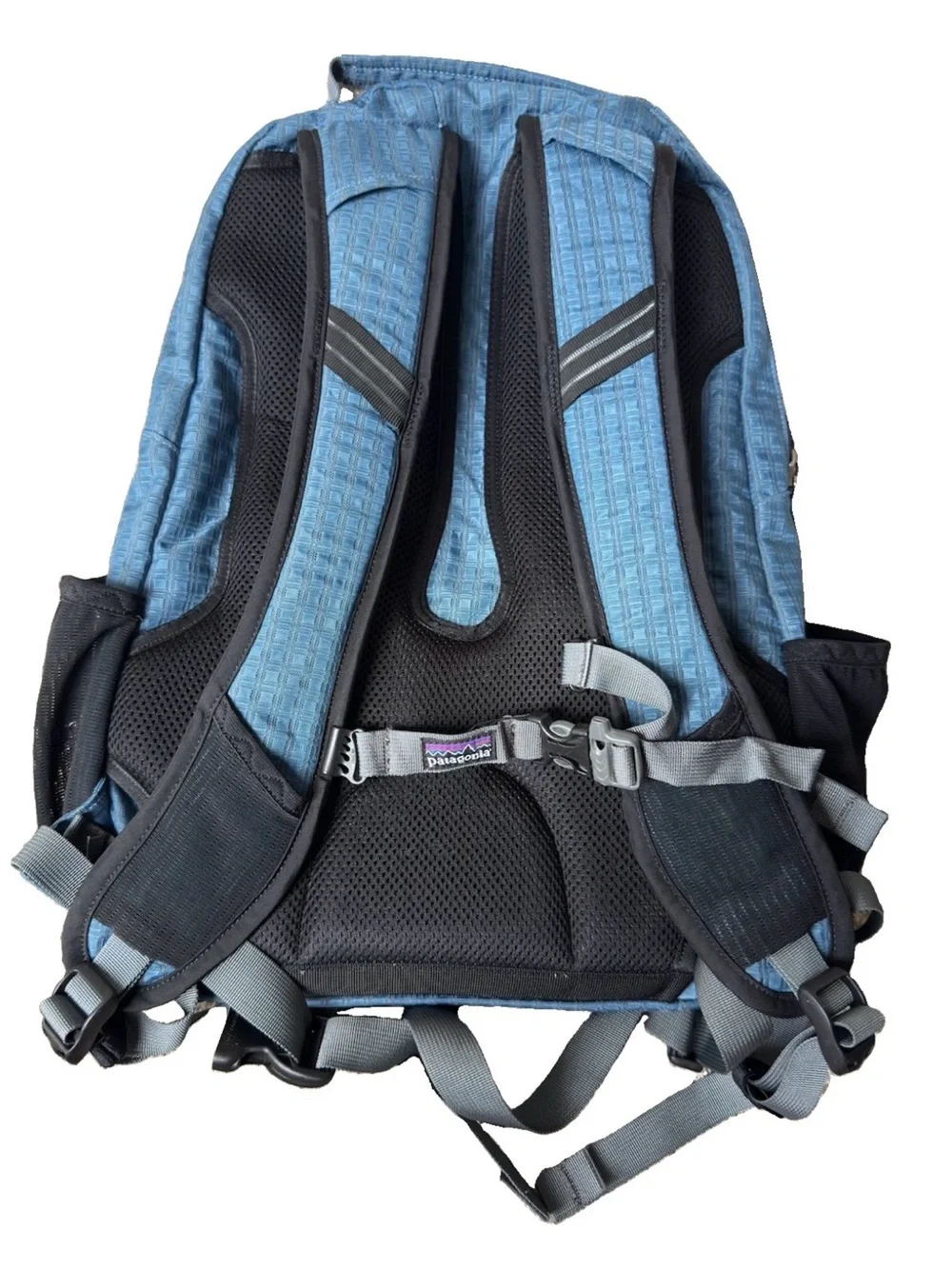 Vintage Y2K Patagonia Lightwire Backpack Blue Grid Daypack Techwear Laptop Bag